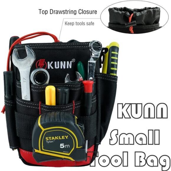 Shoulder Strap Tool Pouch Utility Tool Belt Pouches,Compact Top Drawstring - Picture 2 of 7